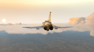 SilverLining 5 screenshot with storm clouds